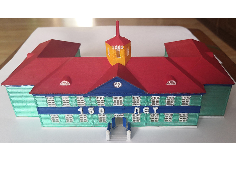 3-D модель школы.